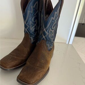 Durango Boot Barn Brown and Blue Men's Boots Size 10